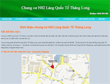 Tablet Screenshot of chungculangquoctethanglong.info